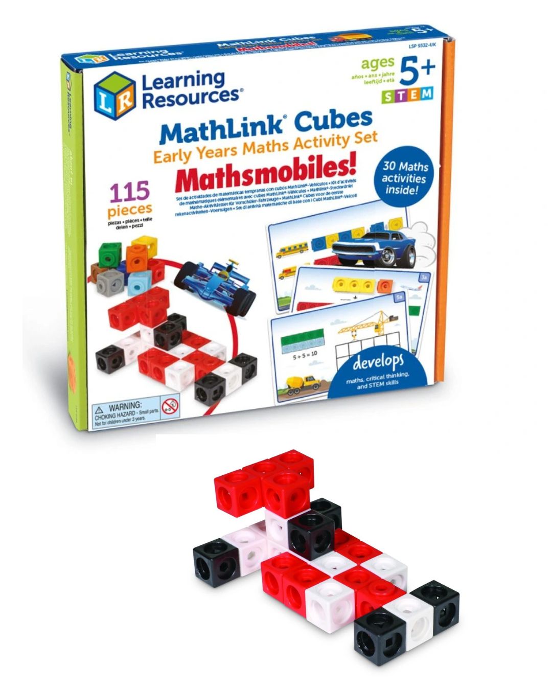 Learning Resources – Sada aktivit pro rané matematické vzdělávání MathLink Cubes – Mathmobiles